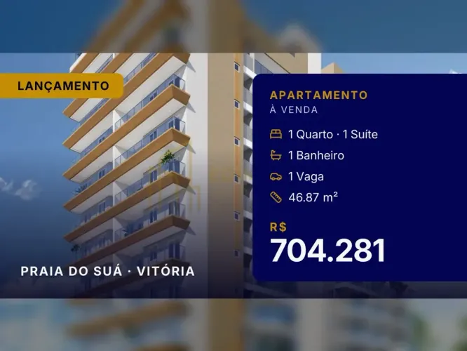 Praia do Suá: Última Unidade de Apartamento com Lazer Incrível!