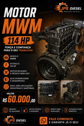 Motor mwm 114 HP.