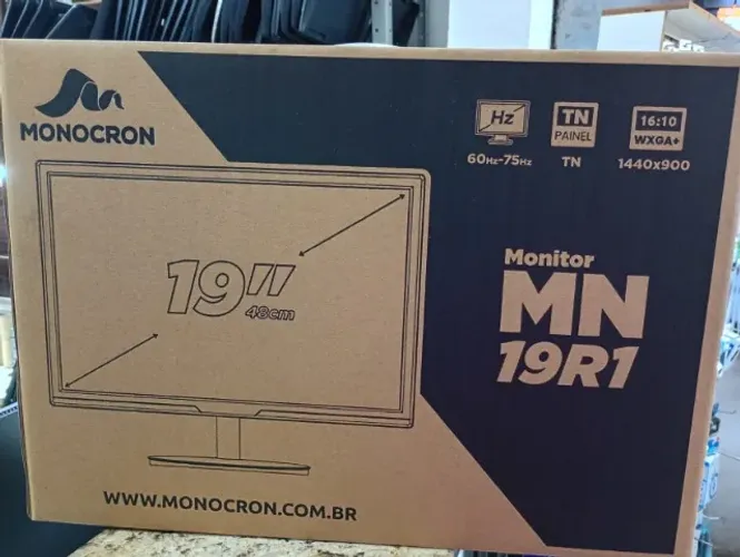 MONITOR novo19 polegadas, 12x no cartão