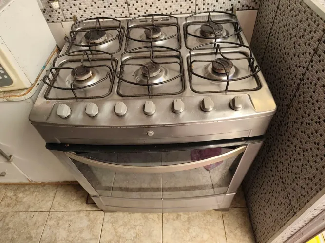 Fogão Brastemp 6 Bocas Inox - Funcionando Tudo (Preço de Desapego)