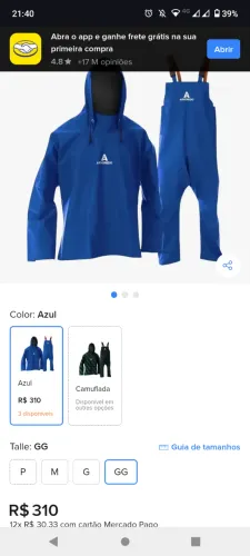 Capa de chuva ARVOREDO