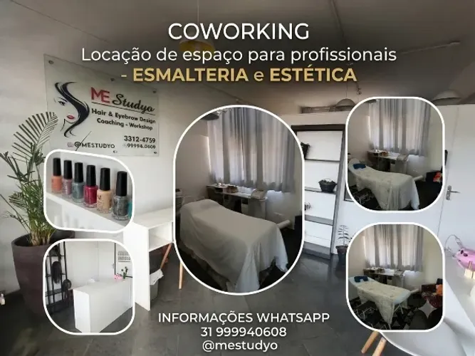 COWORKING da BELEZA e ESTÉTICA locações de espaços e salas com infraestrutura pronta.