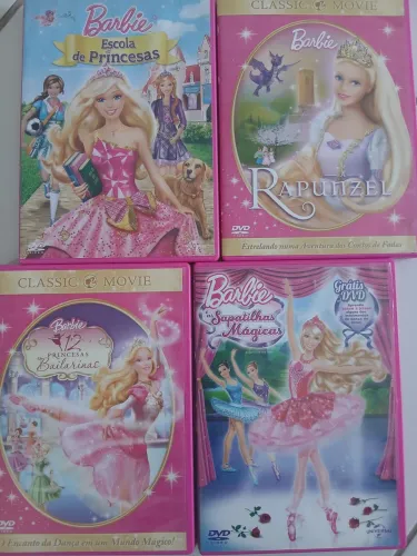 Dvd original Barbie - lote 4 DVD's original