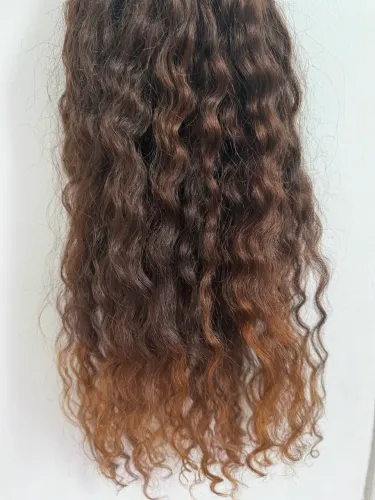 Cabelo humano brasileiro cacheado