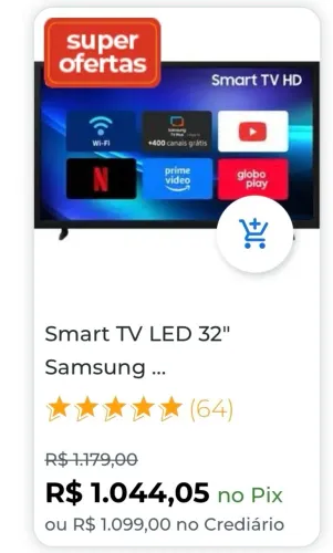 Tv 32 Samsung Nova na caixa