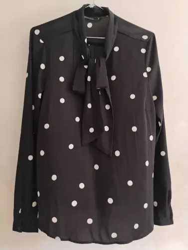 Camisa Social com Laço Tam M