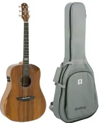 Violao Strinberg Sd301hcr Galaxy Ks Folk Fosco Efeitos + Bag
