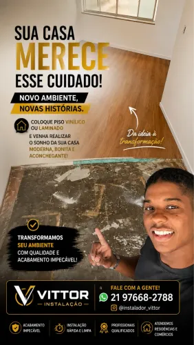 Instalador de Piso Vinílico e Laminado 