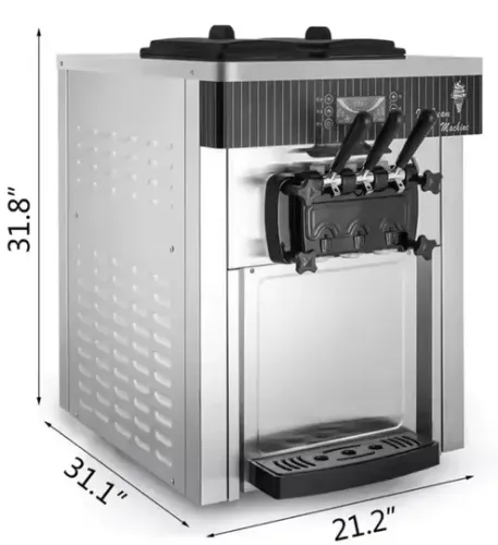 Máquina de sorvete 200 castinhas hora