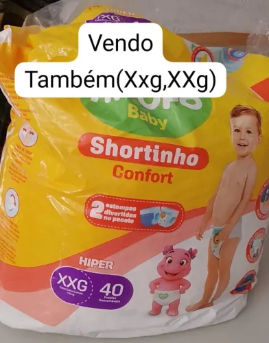 Fraldas descartáveis hipopo