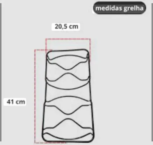 Kit 2 Grelha de Fogão 