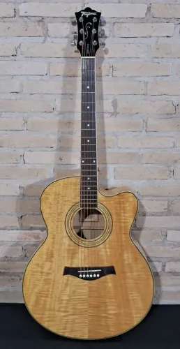 Violão Tagima Jumbo NA Maple Natural - Elétrico Com Afinador (Promoção)