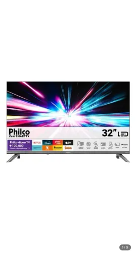 Smart Tv 32 Philco Roku Tv Dolby Áudio Hdr10 P32crb