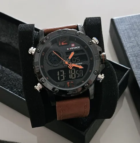 Relógio Naviforce NF9134 Militar Luxo - Novo (Pronta Entrega)
