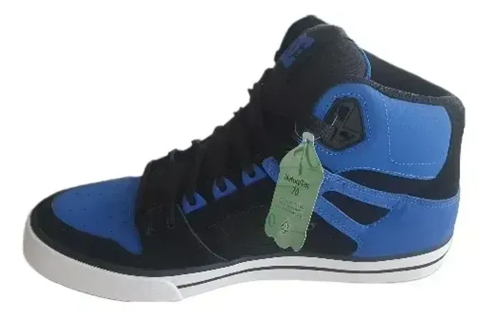 Tênis Dc Shoes Pure High Top Skate Tamanho 43 Bra / 12 Usa Azul Lisa 43 Br