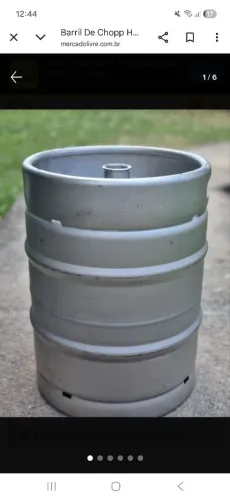 Barril chopp 50L em Inox Vazio.