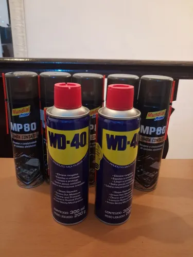 Kit 05 limpa contato mundial + 02 WD-40