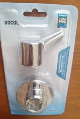 Acabamento para Registro de Pressão e Gaveta 1/2?, 3/4? e 1? - Loggica Cromado Docol