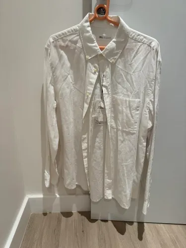 Camisa Zara branca - tam. G
