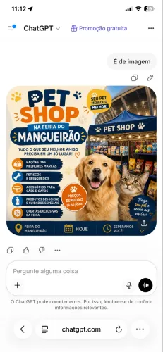 Passo pet shop na feira do Mangueirão