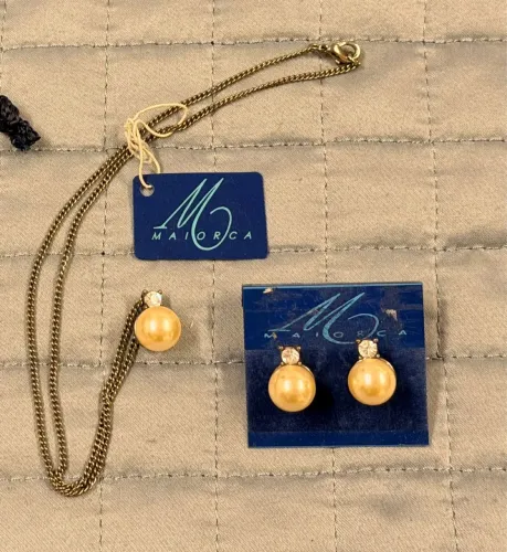 Conjunto Maiorca Original - Colar e Brincos Pérola de Mallorca