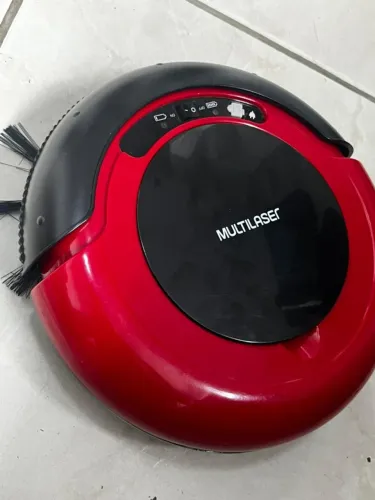 Aspirador Robô Multilaser Home HO041 Automático Recarregável 19V Vermelho