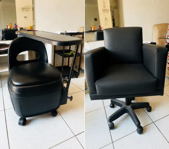 Vendo cadeira de manicure e cadeira de salão manicure 350 salão 650