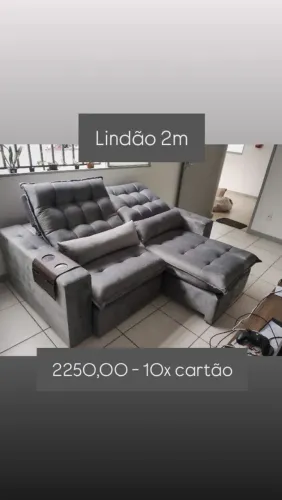 Sofá Retrátil e Reclinável 