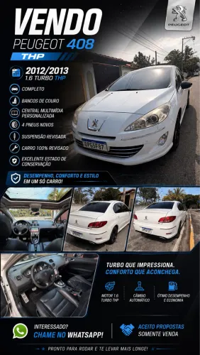 Peugeot 408 Sedan Griffe 1.6 Turbo 16V 4P Aut. 2013
