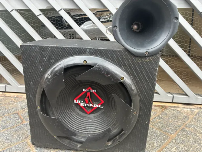 subwoofer de 12 com modulo e corneta