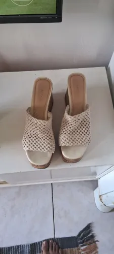 TAMANCO AREZZO CROCHÊ OFF WHITE- TAM 38