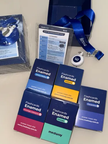 Kit Medicina - Flashcard Enamed + Régua ECG Medway