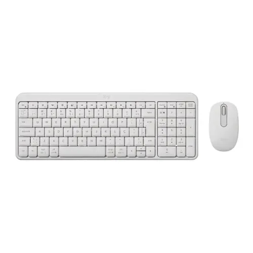 Teclado e Mouse Sem Fio Logitech MK250 Bluetooth Branco Frete Grátis
