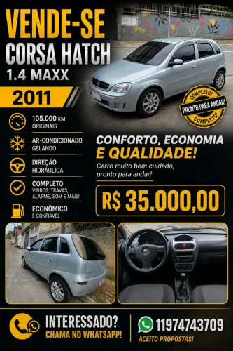 Chevrolet Corsa Hat. Maxx 1.4 8V Econoflex 5P 2011