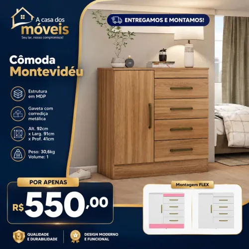 Cômoda Montevidéu 