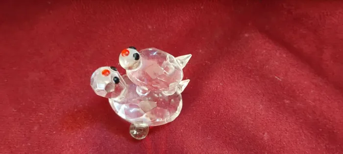 Enfeite Miniatura de Tartaruga - Cristal
