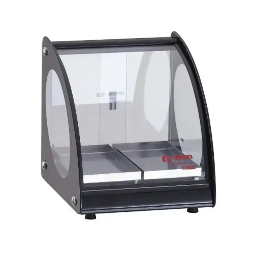 Estufa 2 Bandejas Em Linha Vidro Curvo Black - 220 V - Edanca