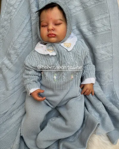 Linda bebê reborn original realista recém nascida 51 cm