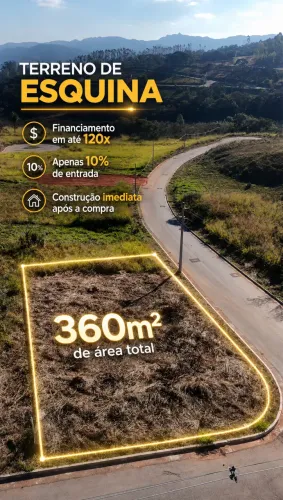 Terreno com 360m² de Esquina no Boulevard | Itabirito