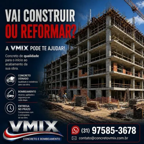 Concreto usinado e bombeamento