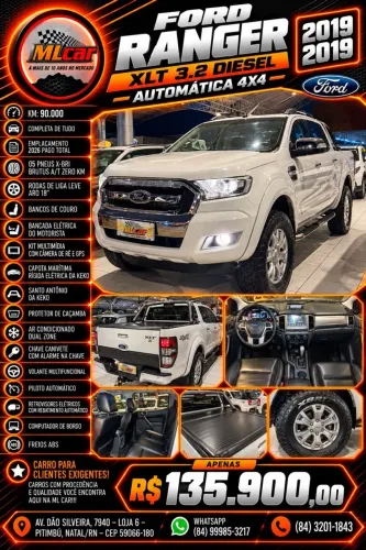 Ford Ranger XLT 3.2 20V 4X4 CD Diesel Aut. 2019