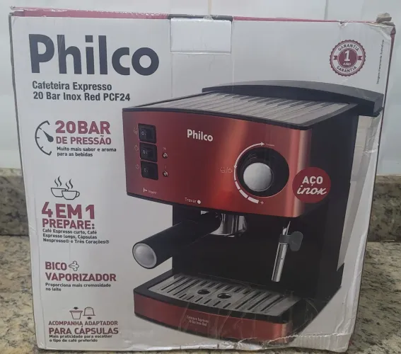 CAFETEIRA PHILCO 20 BAR 4 EM 1.