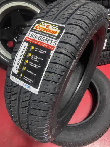 Pneu Crystone 195/65/15 (borracha Vipal)