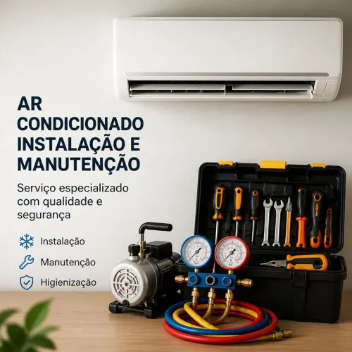 Instalação higienização e manutenção de ar condicionado