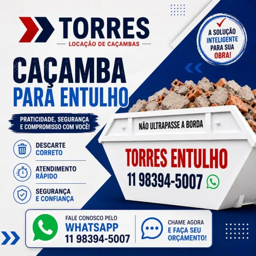 Locação de caçambas estacionarias - Ipiranga