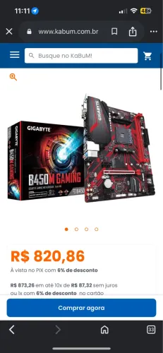 Placa mae b450m gaming (leia a descriçao)