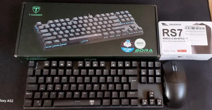 Kit gamer teclado, mouse e mouse pad