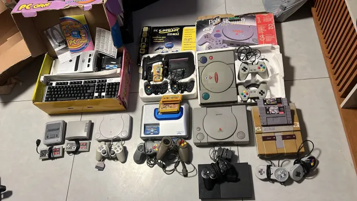 Coleção de vídeo games anos 90