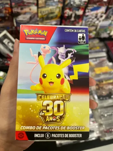 Combo de pacotes de booster Pokémon 30 anos