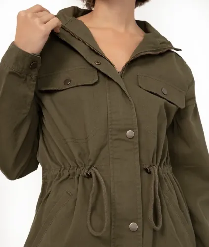 Jaqueta C&A sarja verde militar (nova)